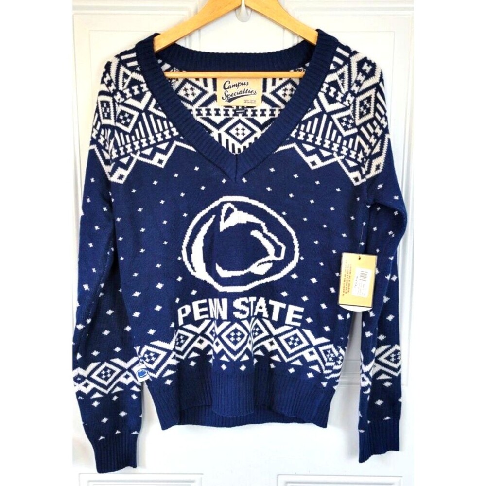 NWT Campus Specialties Tipsy Elves Penn State Fair Isle Sweater Size M